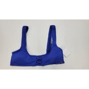 XOXO Royal Blue Scoop Back Bikini Top Medium